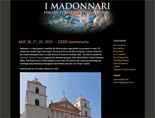 Tablet Screenshot of imadonnarifestival.com